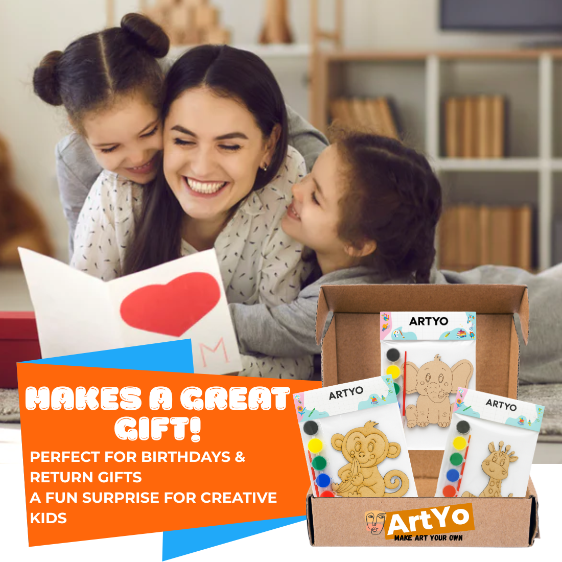 DIY MDF Painting Kit for Kids