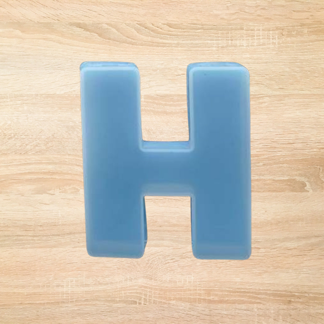 3D Silicone Resin Mould Alphabet "H" (4inch)