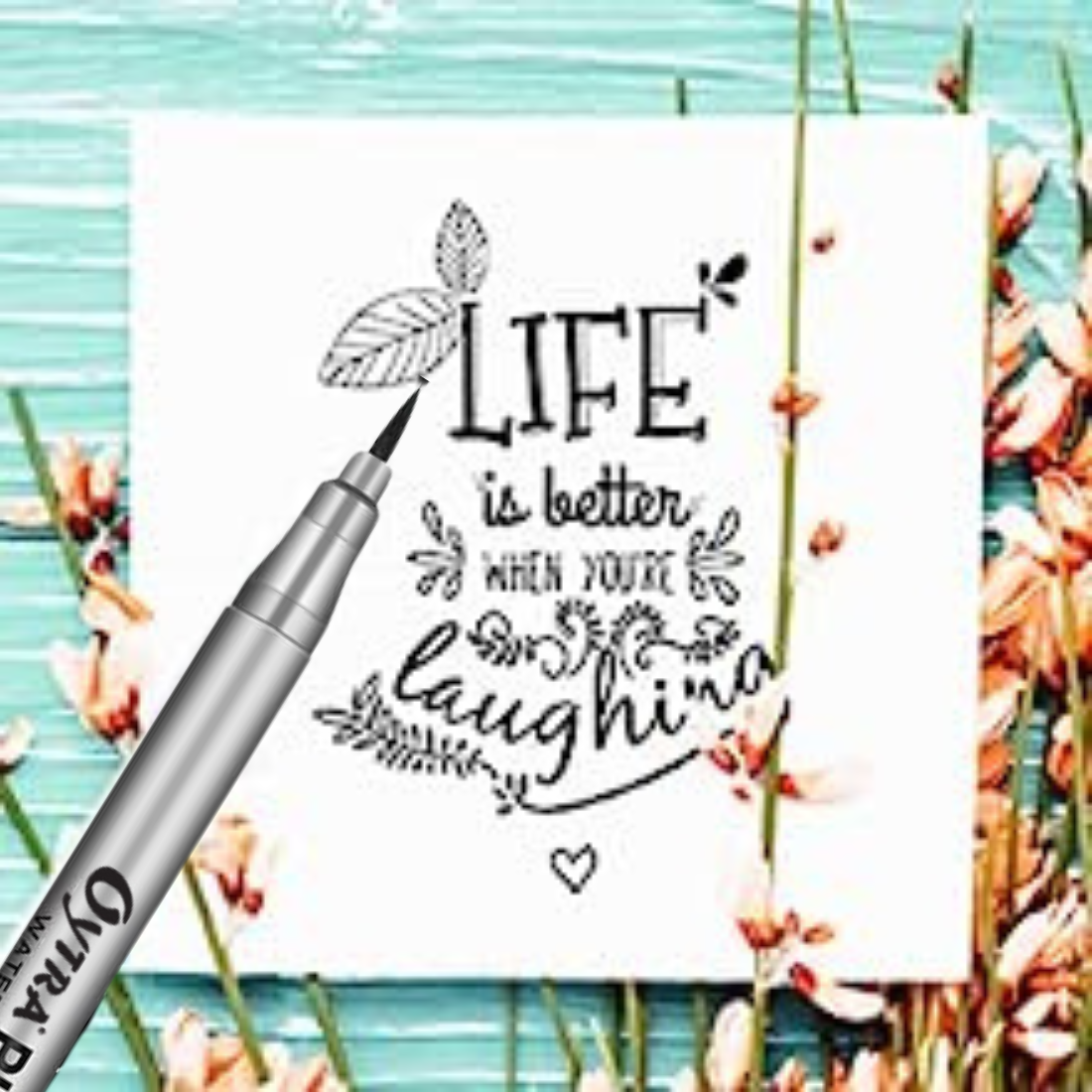 Black Fineliners Pen Set of 6 Pcs