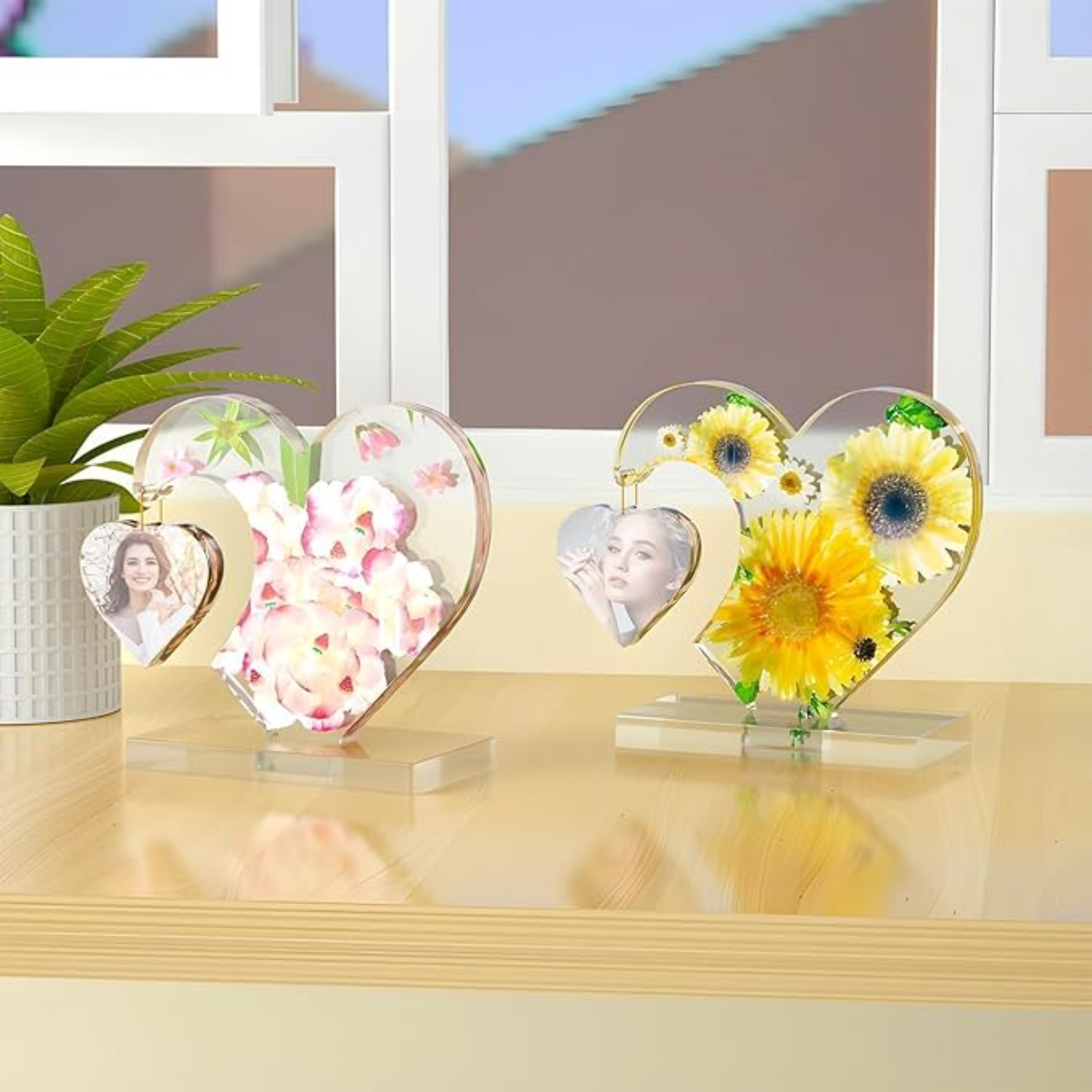 Hanging Heart Photo Frame Resin Mould