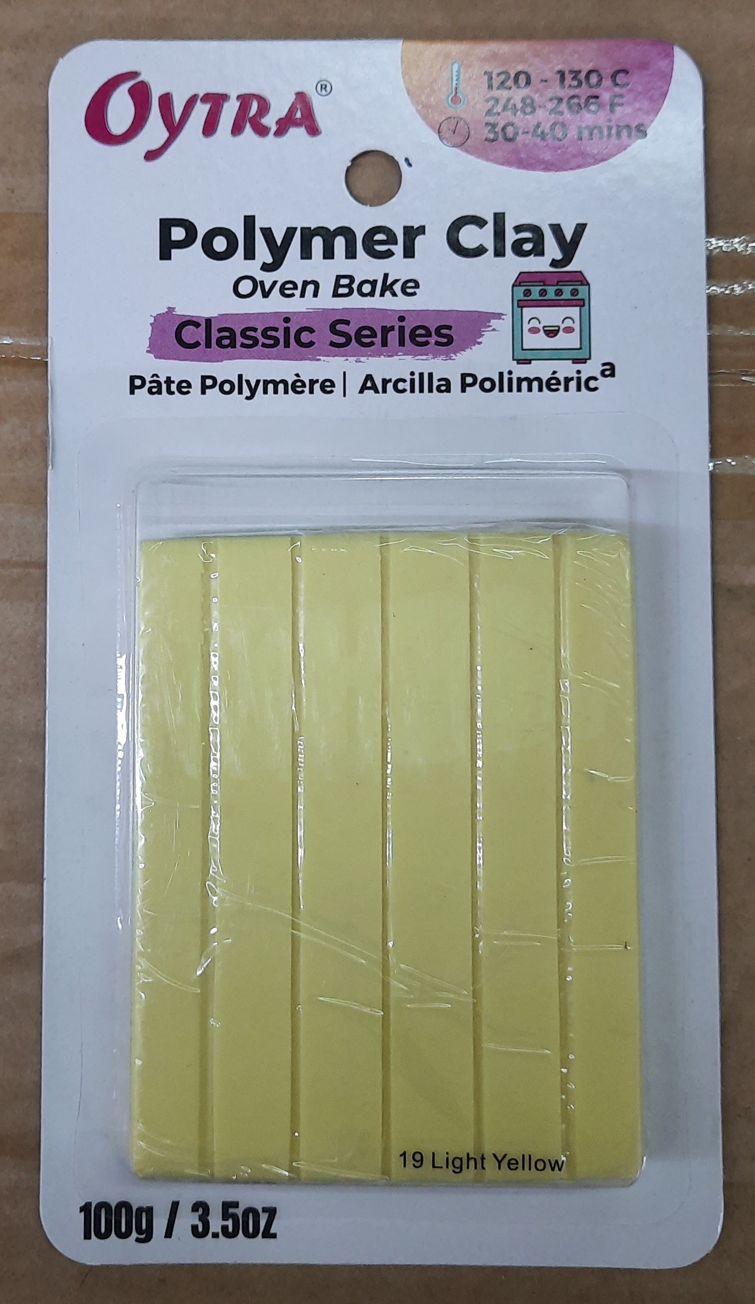 Polymer Clay Oven Bake Classic Series Light Yellow 19