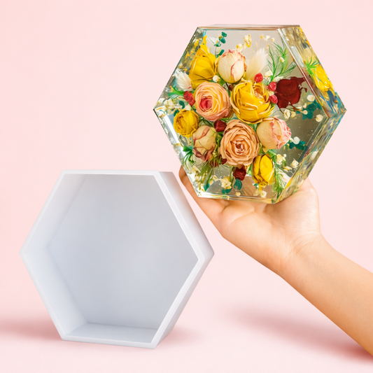 Hexagon Shape 8 Inch Wedding Resin Art Mould