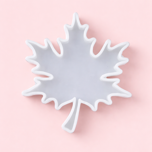 Leaf Zig-Zag Coaster 4" Silicone Resin Mould
