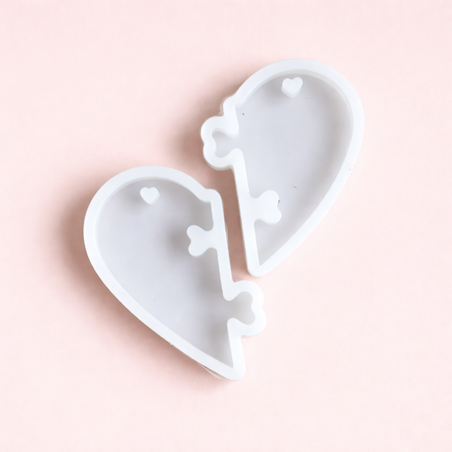 Broken Heart Shape Resin Mould