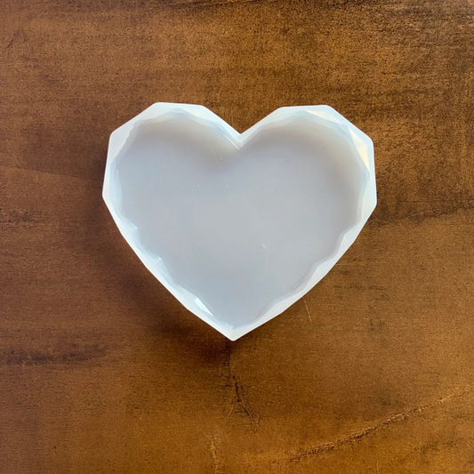 5 Inch Diamond Heart Resin Mould
