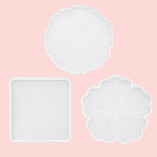 Resin Art Mould 4 Inch Set of 3 for Coaster