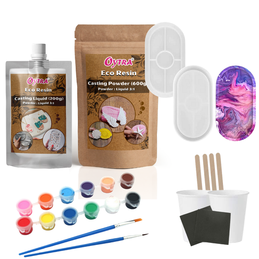 Oytra Eco Pour Resin Casting Powder and Liquid 800 Grams