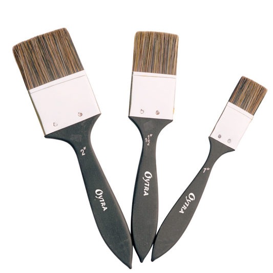 Flat Inch Wash Paint Brushes Set