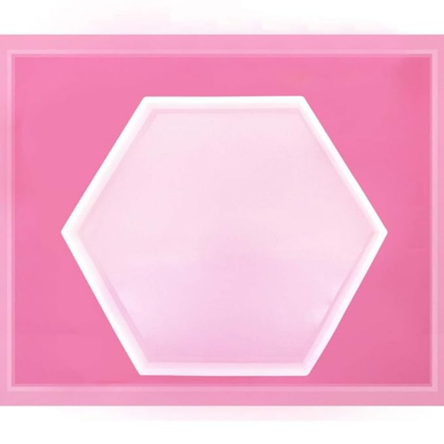 Hexagon Shaped Coaster Mould - 4 Inch, 10cm x 10cm x 8mm