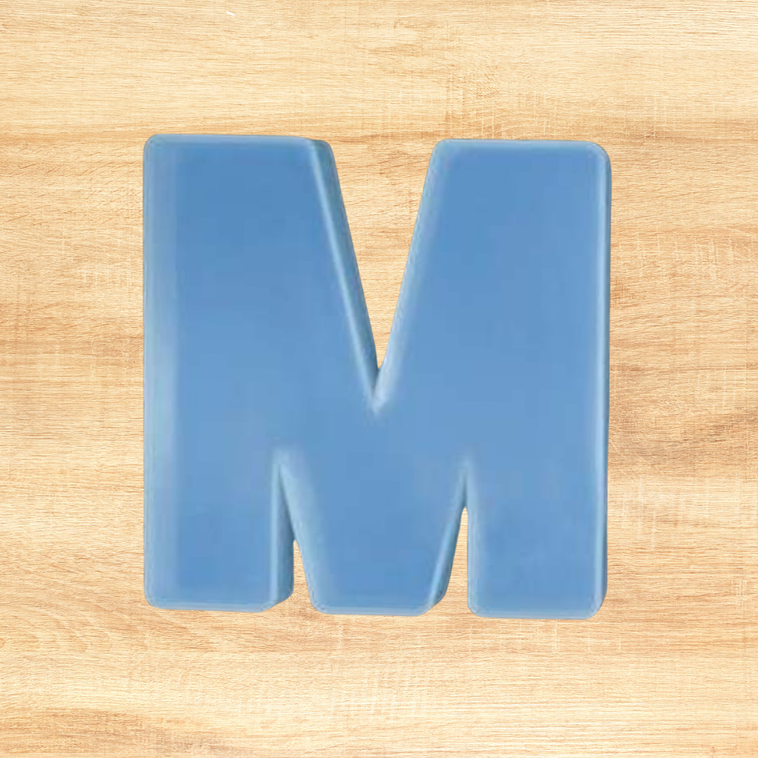 3D Silicone Resin Mould Alphabet M (4inch)