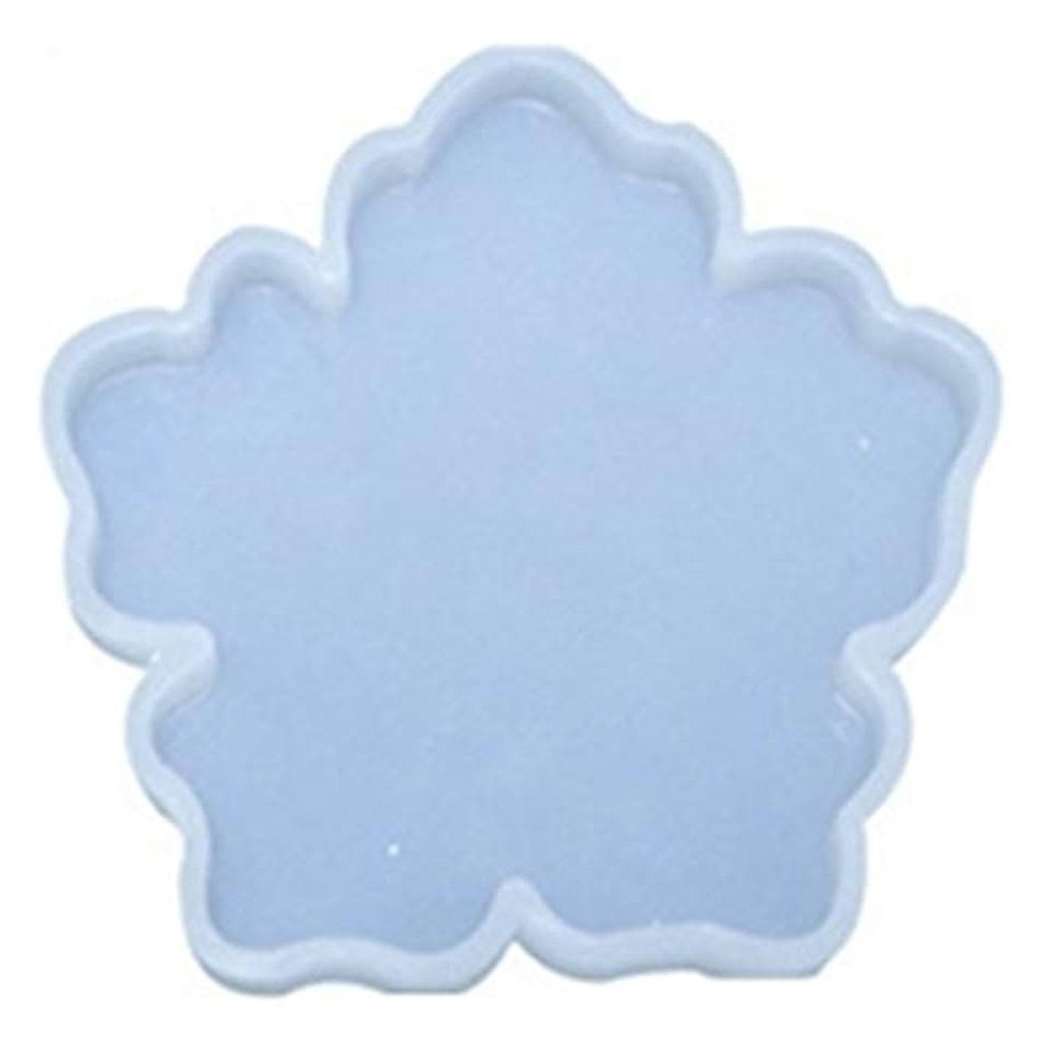 Plain Flower Coaster 5" Resin Art Silicone Mould