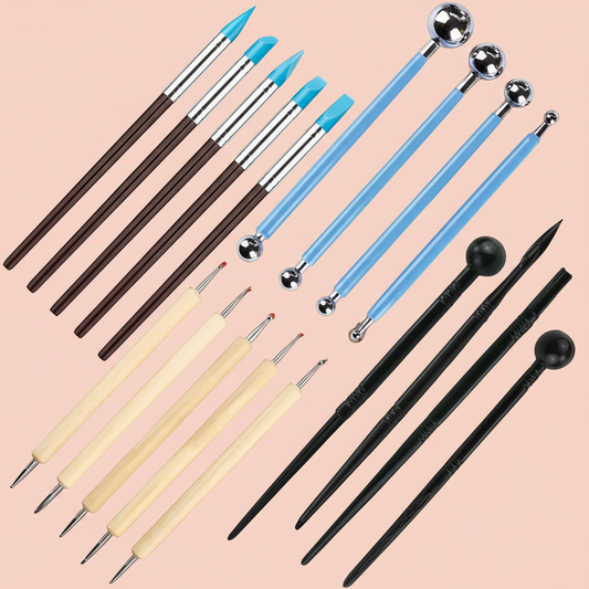 Clay Sculpting Tools Set of 18 Dotting Embossing