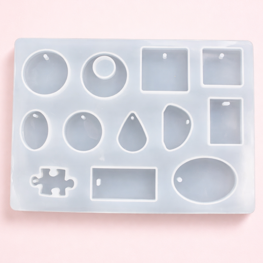 Resin Art Mould 12 Cavity for Pendant Jewellery