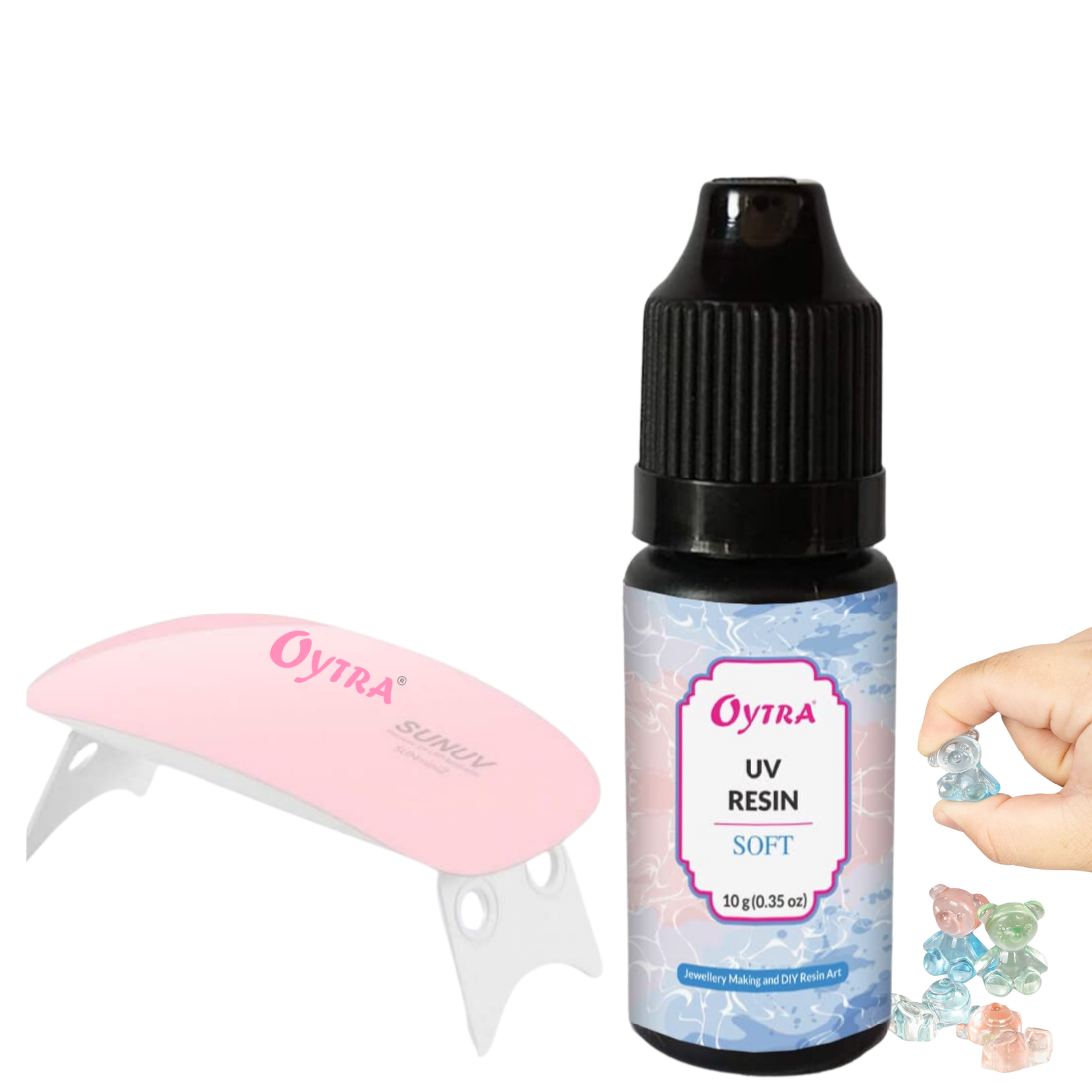 Oytra UV Resin Soft and UV Lamp 100 grams