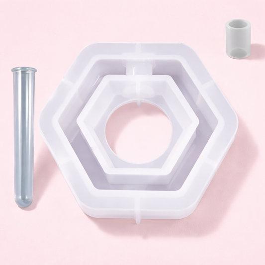 Hexagon Plant Resin Art Mould Tube