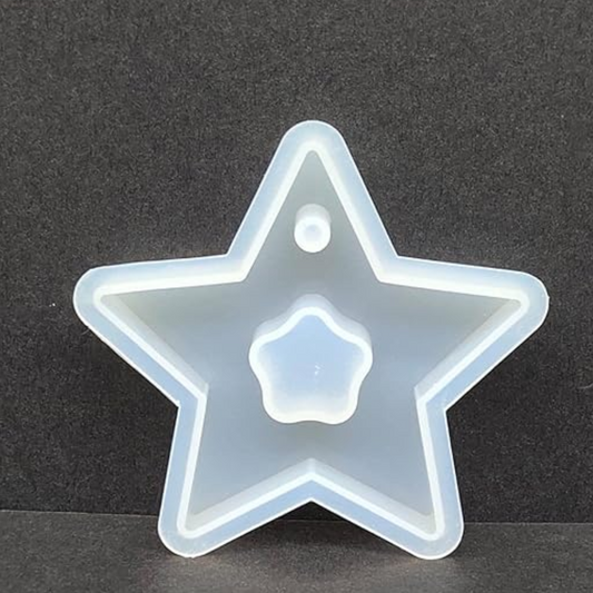 Star Resin Coaster Mould 4 Inch