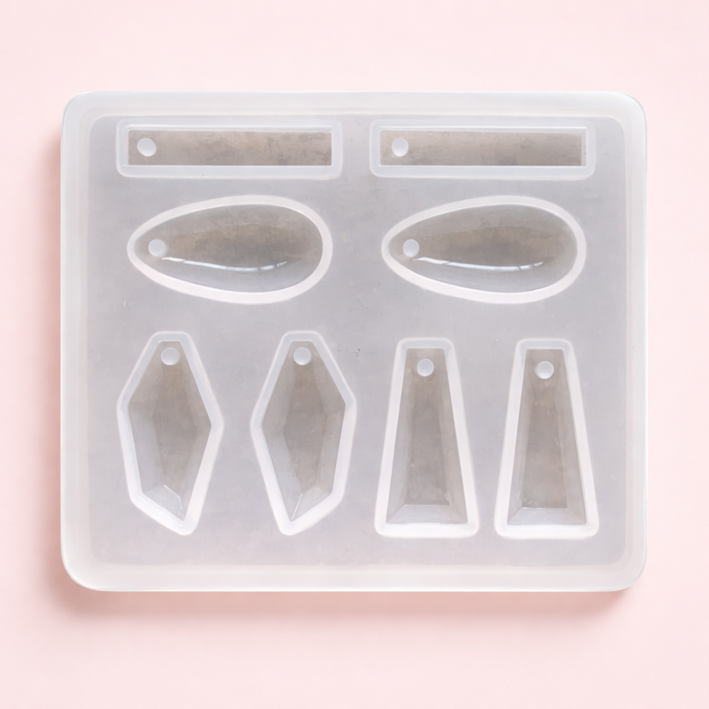 8 Cavity Earring Silicone Resin Mould