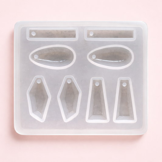 8 Cavity Earring Silicone Resin Mould