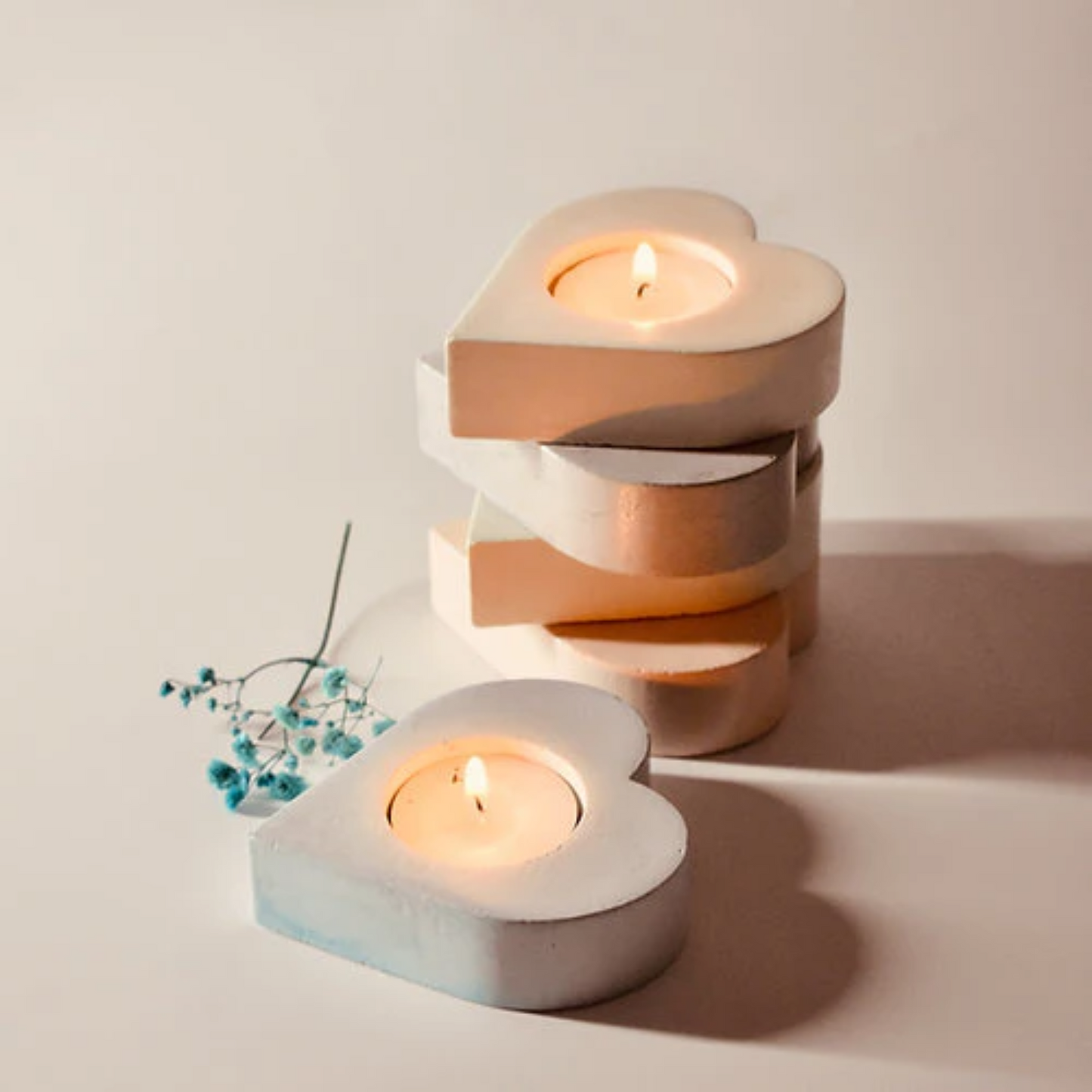 Heart Shape T Light Candle Mould