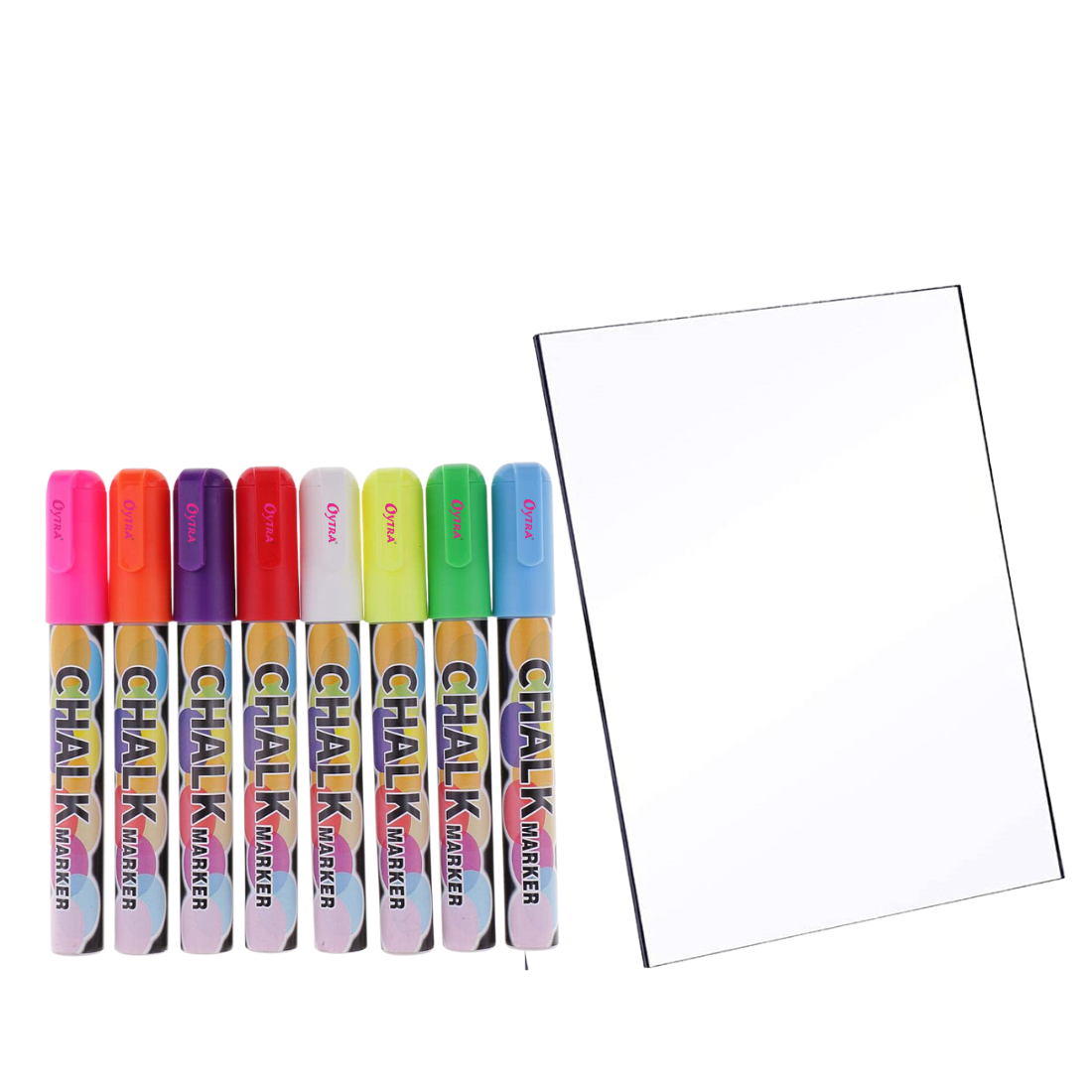 Vibrant Chalk Pens & Acrylic Sheet Set