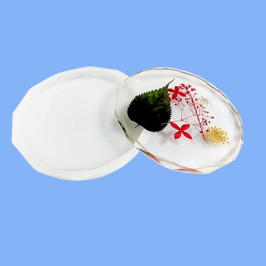 Diamond Round Coaster Silicone Mould
