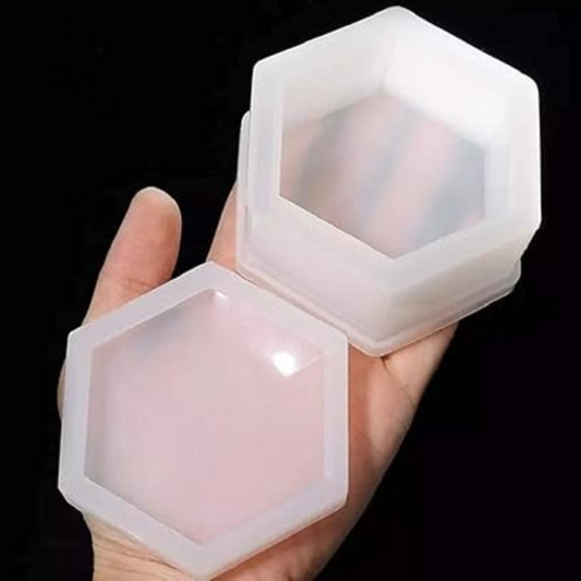 Hexagon  Gift Box Silicone Mould for Art Resin