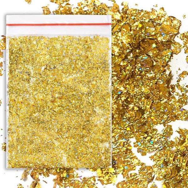 Gold Foil Flakes for Resin Mold, Nail Art, Candles Gold Leaf, Decor for  Art, Handmade Candle Casting Epoxy Art -  Norway