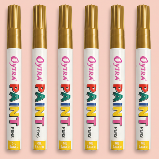 Gold Paint Permanent Marker - Set of 6