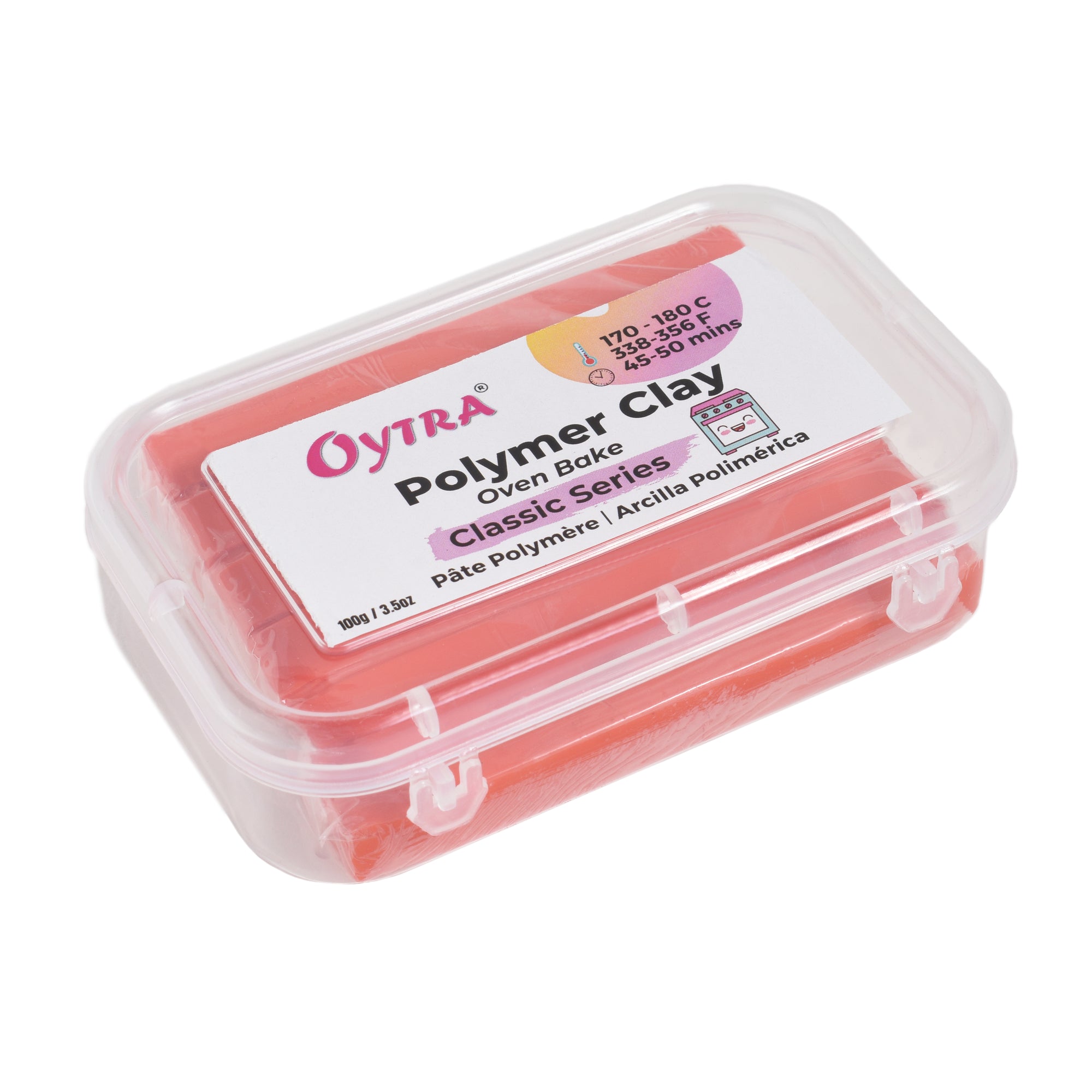 Polymer Clay Oven Bake Classic Series Orange Red 24