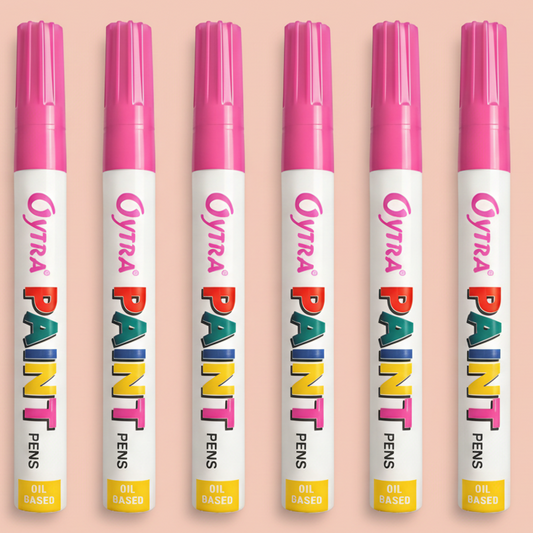 Pink Paint Permanent Marker Pen Set of 6