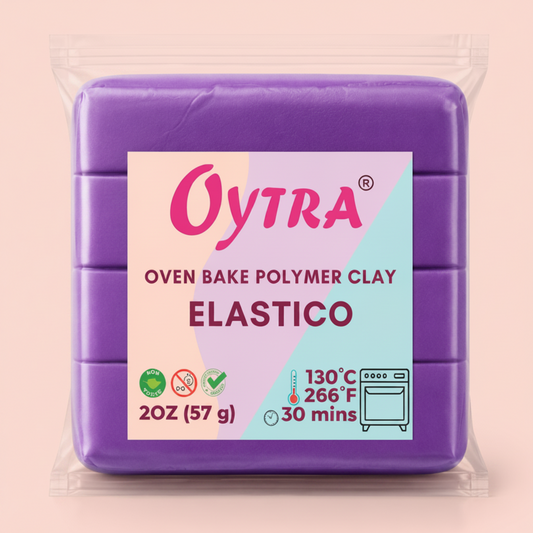57 Grams (29 Lavender) Polymer Clay Oven Bake for Jewlery Making Elastico Series