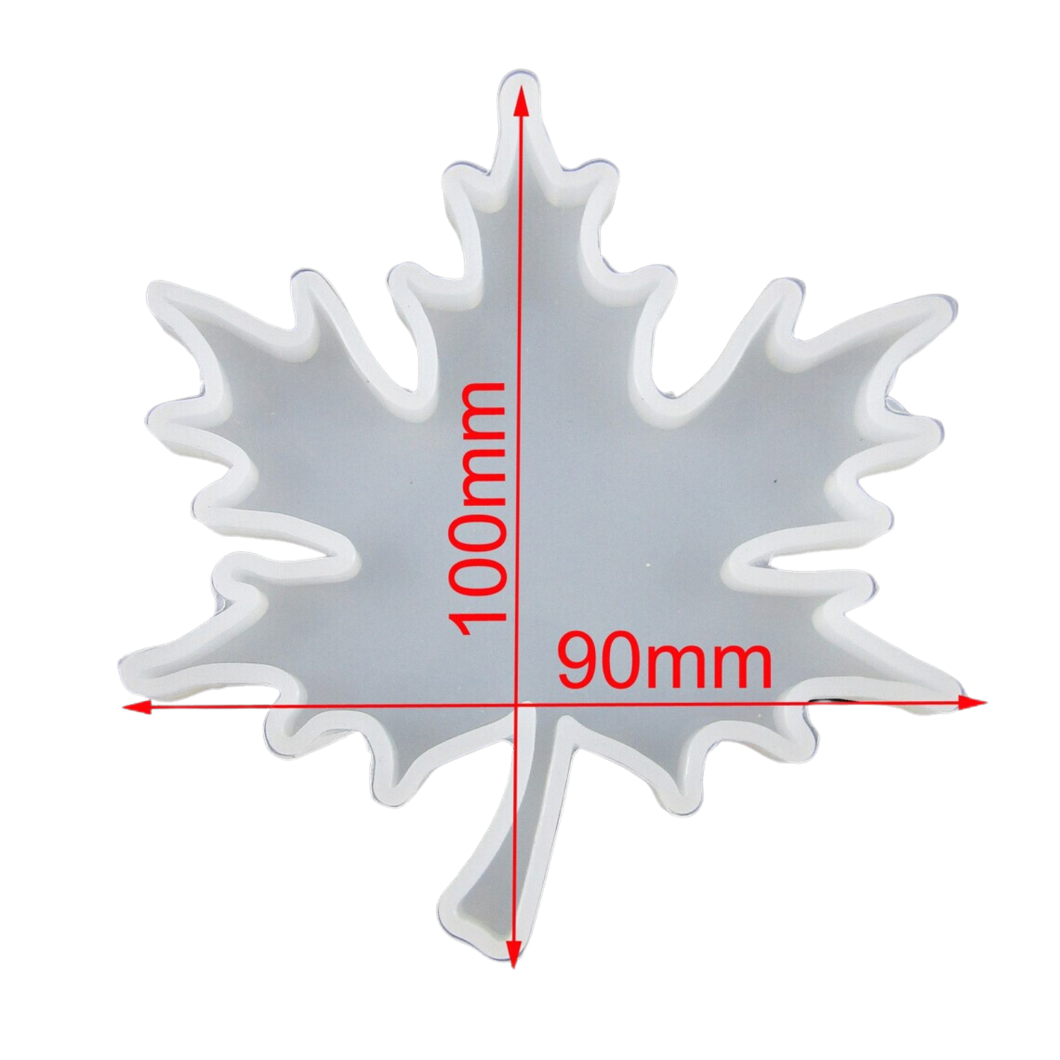 Leaf Zig-Zag Coaster 4" Silicone Resin Mould