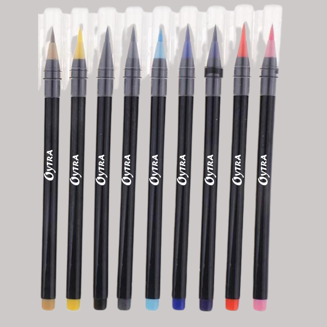 KOKUYO CAMLIN BRUSH PEN 6 SHADES PACK OF 10  Sketch PensFibre Tip Pens   Kokuyo Camlin  Swas Stationery