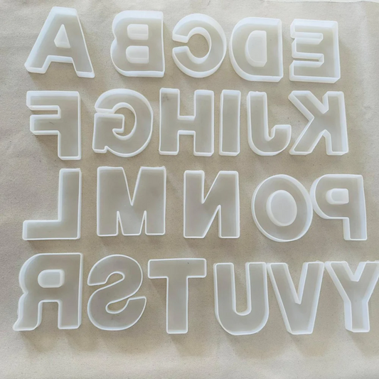 22 Piece Alphabet 4 Inch Resin Mould