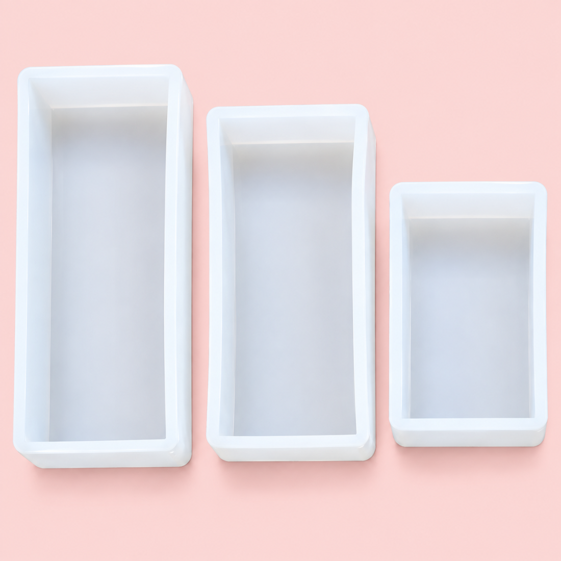 3 Pcs Rectangle Cubic Block Deep Resin Casting Mould