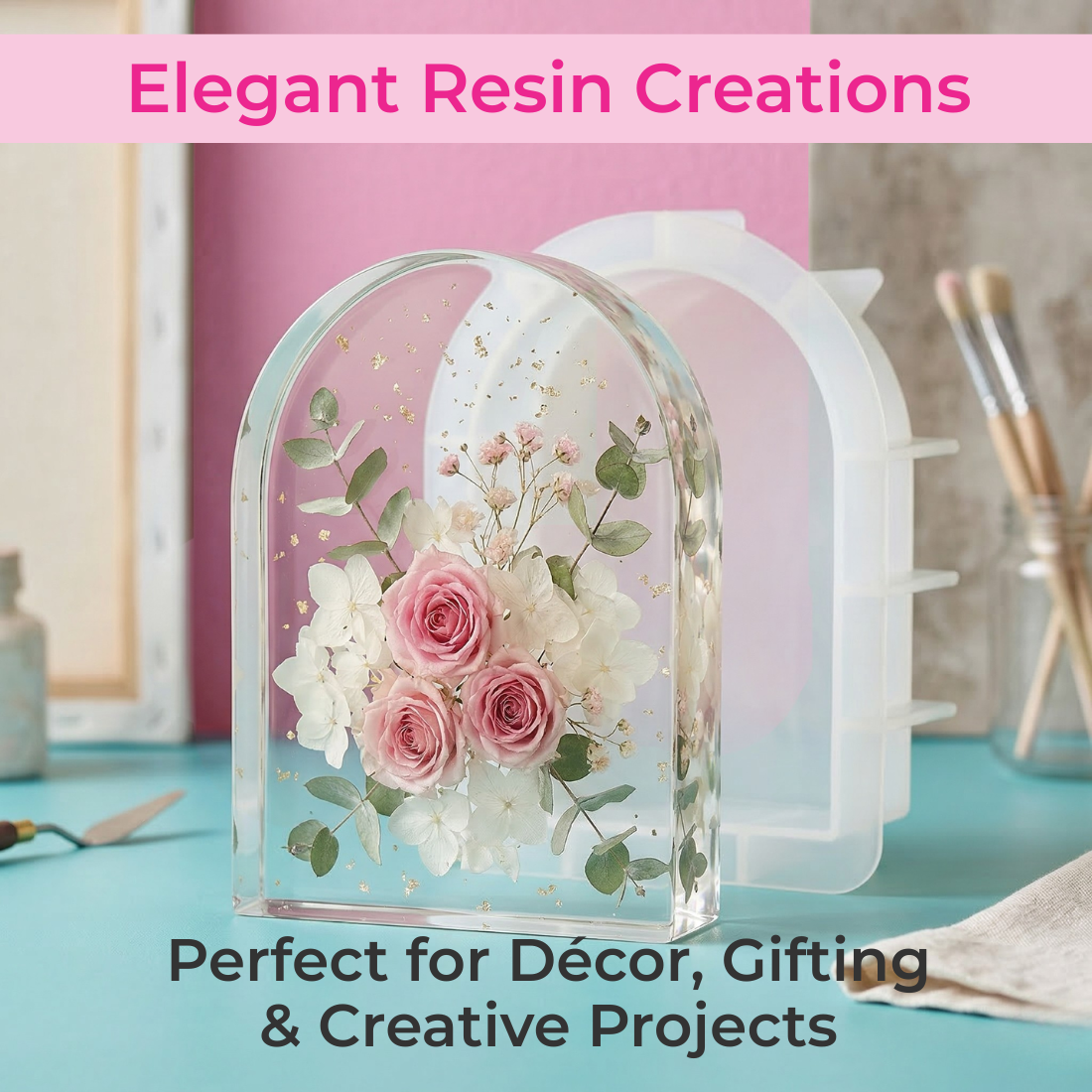 Resin Art Mould Deep Oval For Keepsake