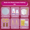Oytra Resin Art Frame Kit Combo with Moulds and Tools Flake and Colors DIY Gifting