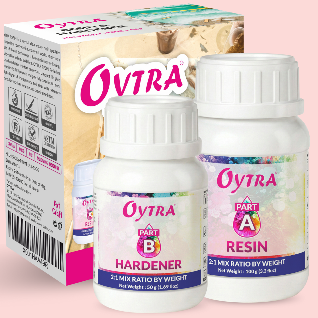 150 Grams Epoxy Art Resin Hardener 2:1