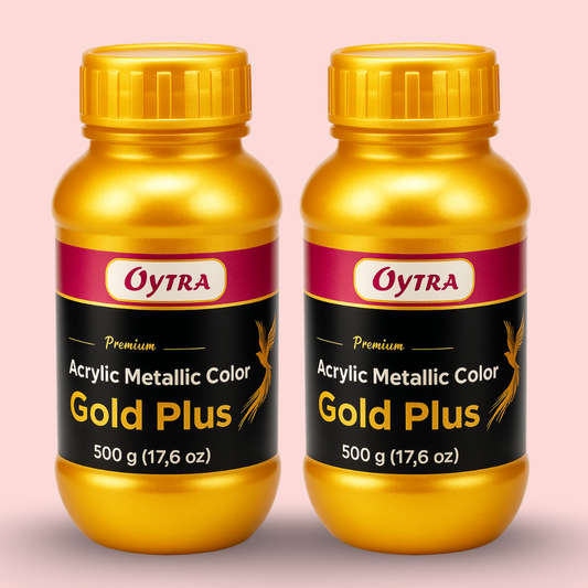 Acrylic Paint Metallic Gold Color 1 Litre