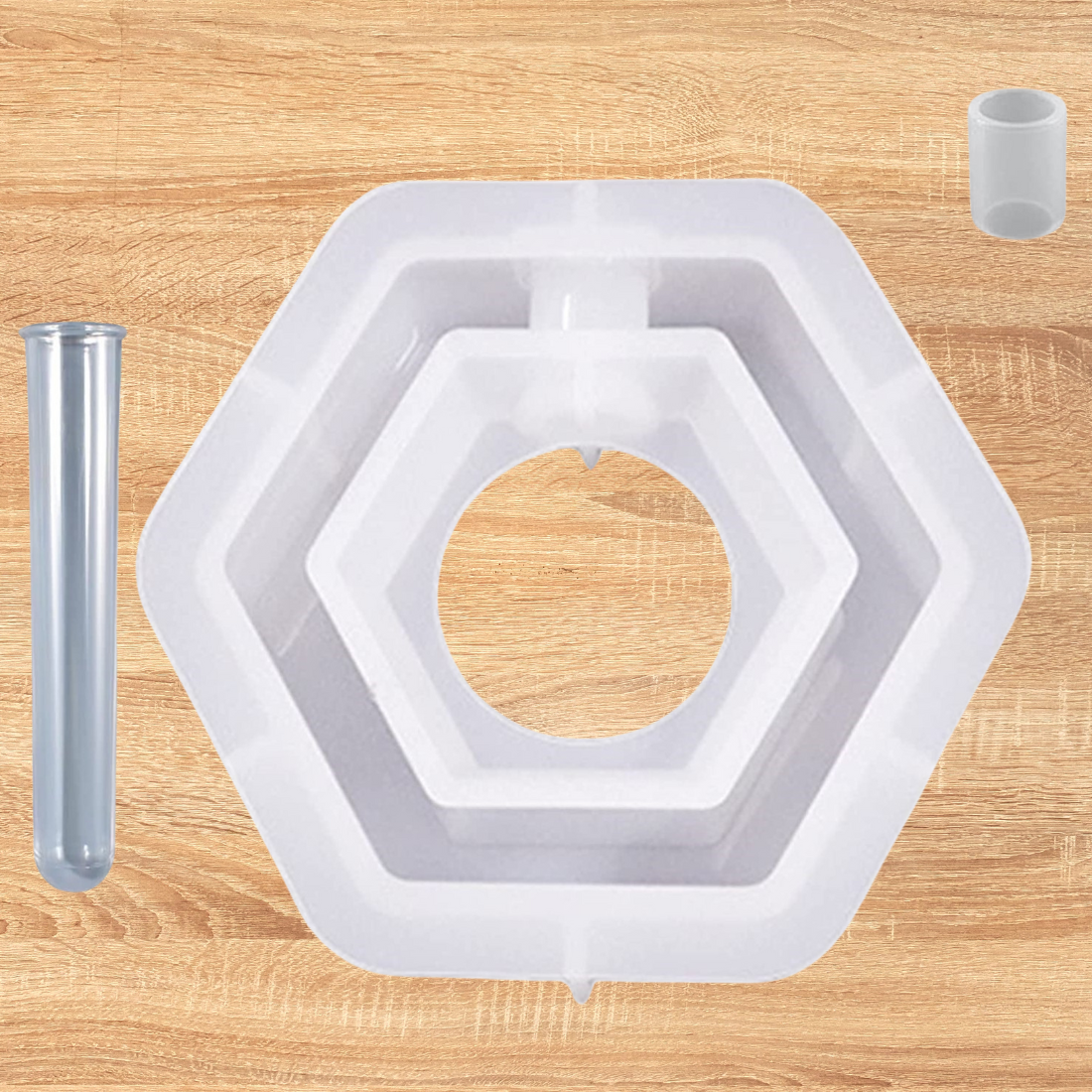 Hexagon Planter Mould With Tube