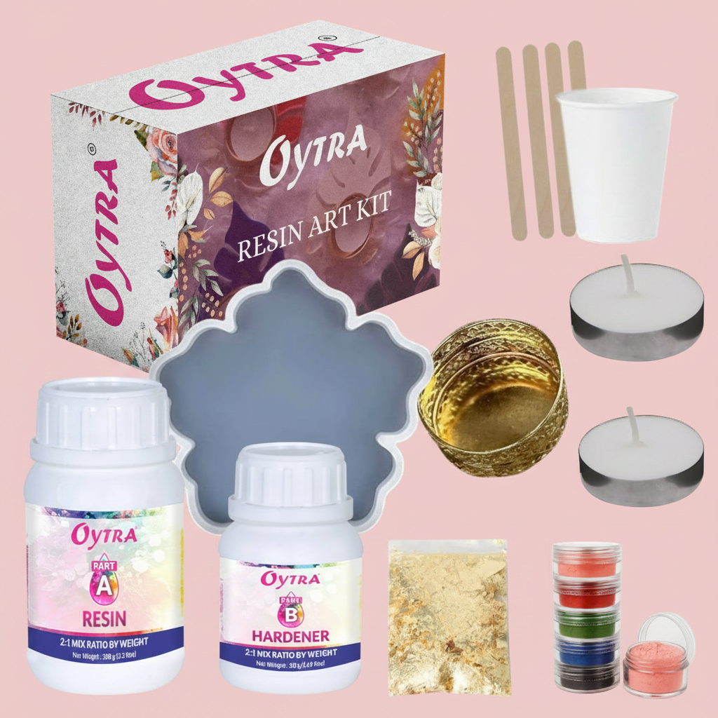 Resin Art Tea Light Holder Kit