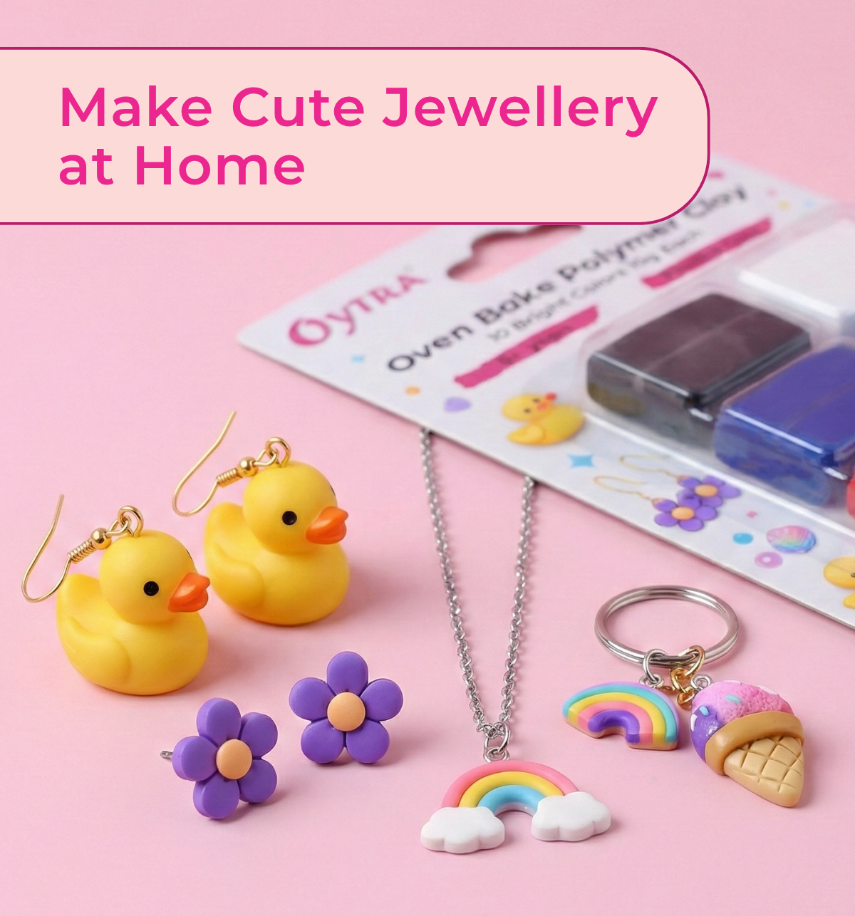 10 Color Bright Polymer Oven Bake Clay