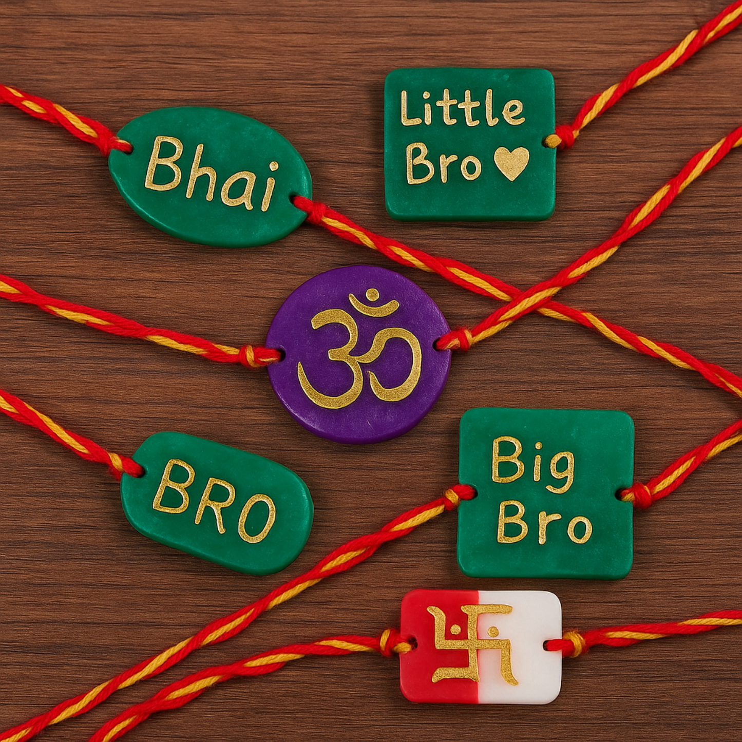 DIY Rakhi Making Kit for Resin Art & Crafts