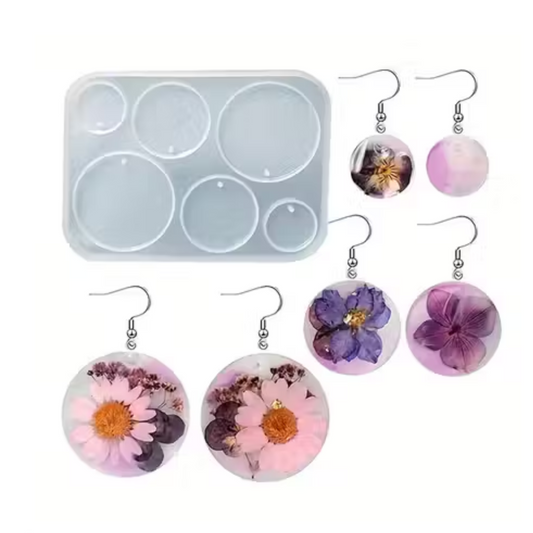 6 Cavity Round Shape Resin Mould