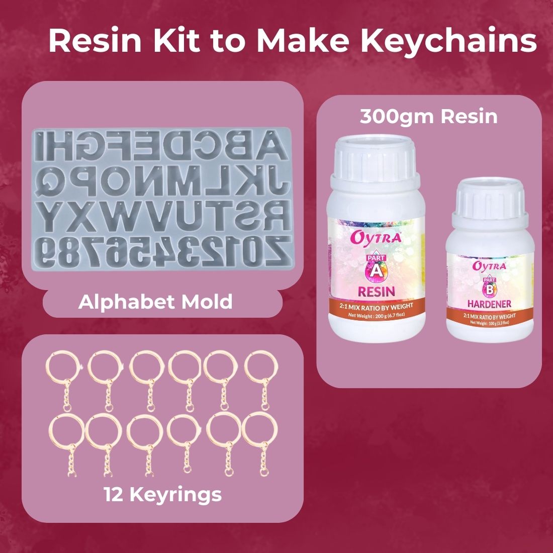 Resin Art Kit - Keychain DIY Making (RESINKIT-10)