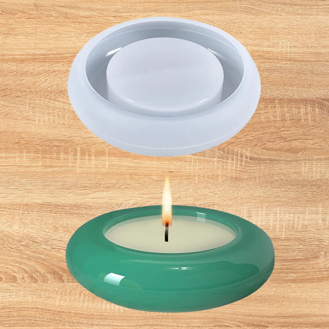 DIY Round Tealight Candle Holder Mould