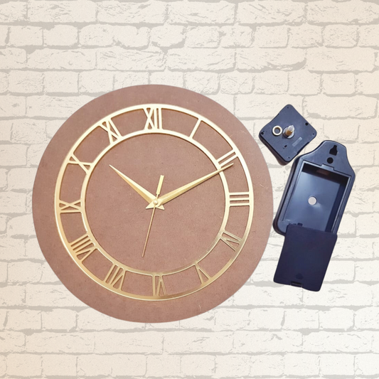 12″ MDF Base Resin Art Clock Kit