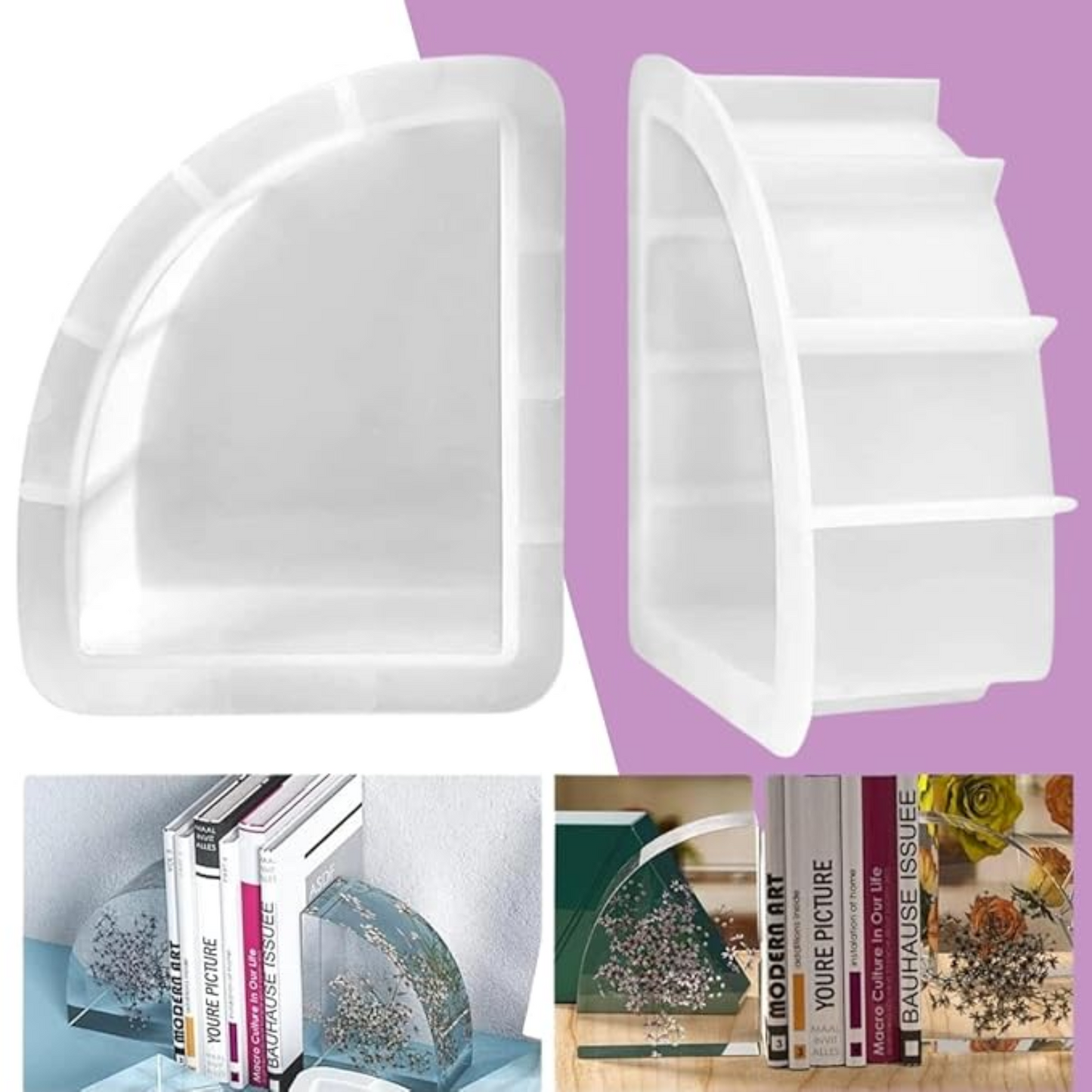 Triangle Bookend Resin Silicone Mould