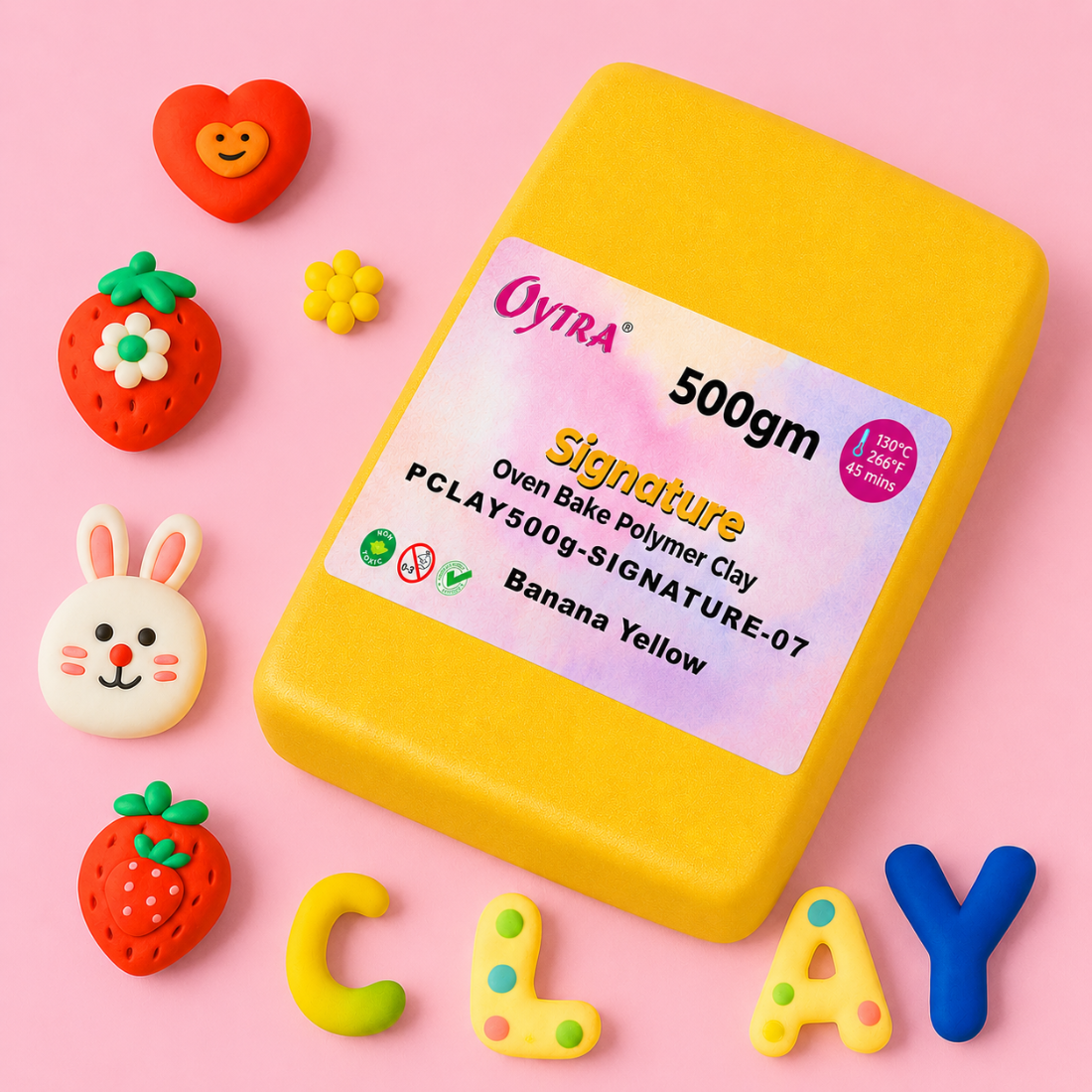 500g Polymer Clay SIGNATURE Series (07 Banana Yellow)