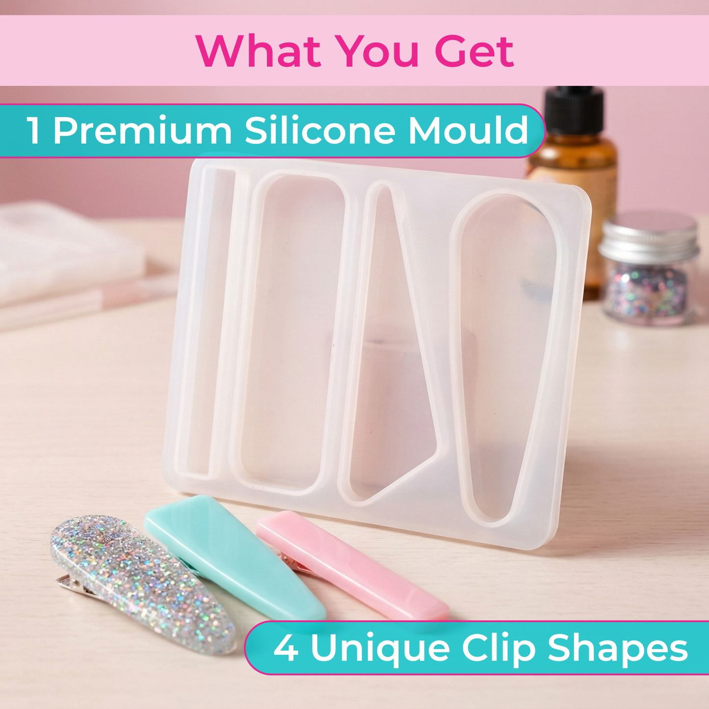 Hair Pin Resin Art Molds DIY